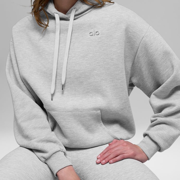 ALO Yoga Tops - ALO Yoga | Accolade Sweatsuit - Sweatpant and Hoodie in Athletic Heather Grey